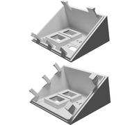 Placca Muro per Canale Thorsman VGA HDMI Keystone Angolata 35 Gradi Pannello AV
