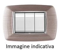 ELETTROCANALI ECL2987AS PLACCA MYLIFE 7 MOD.ACCIAIO SATINATO