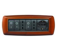 Placca Mylife 7 Mod. Legno Chiaro ( ELETTROCANALI cod. ECL2987LC )