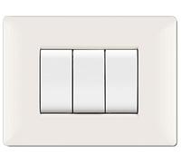 PLACCA MYLIFE Q 4 MODULI BIANCO (ELETTROCANALI cod. ECL2884WH)