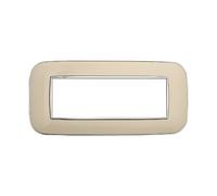 Placca Or TTROIT Serie Moon 6 Posti/Moduli 506 Compatibile Con Bticino Axolu