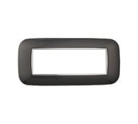 Placca Orbis Serie Moon 6P Colore Acciaio Scuro Compatibile Con Bticino Axolute