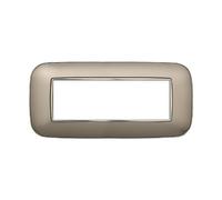 Placca Orbis Serie Moon 6P Colore Titanio Compatibile Con Bticino Axolute