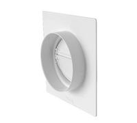PLACCA PASSAGGIO A MURO TUBO TONDO Diam 125 mm Sistemi Aerazione
