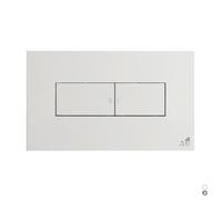 PLACCA PER CASSETTA AD INCASSO IDEA 2 PULSANTI Bianca