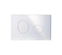 Placca Per Cassetta Di Scarico Wc Ad Incasso Eco Ellisse 2 Pulsanti Colore Bianco | Art. 80130550