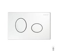 PLACCA PER CASSETTA INCASSO PUCCI ECO 2 PULSANTI ELLISSE 2014 Cromo Satinata