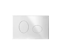 PLACCA PER CASSETTA INCASSO PUCCI ECO 2 PULSANTI ELLISSE MOD 2014 Cromo