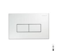 PLACCA PER CASSETTA INCASSO PUCCI ECO 2 PULSANTI LINEA MOD 2014 Cromo Satinata