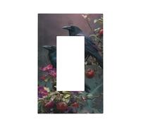 Placca per interruttore della luce a due corvi, copertura per piastra frontale a bilanciere singolo, 1 banda, decorazione per presa di corrente per casa, cucina, camera da letto, bagno