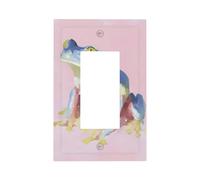 Placca per interruttore della luce a forma di rana con albero e rana, copertura a bilanciere singolo, 1 banda, decorazione per presa di corrente per casa, cucina, camera da letto, bagno