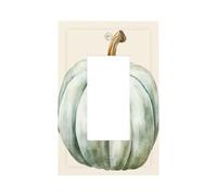 Placca per interruttore della luce a forma di zucca acerba, ad acquerello, copertura per piastra frontale a bilanciere singolo, 1 banda, decorazione per presa di casa, cucina, camera da letto, bagno
