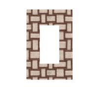 Placca per interruttore della luce a intreccio stretto, copertura per pannello frontale a bilanciere singolo, 1 banda, decorazione per presa di corrente per casa, cucina, camera da letto, bagno