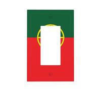 Placca per interruttore della luce con bandiera del Portogallo, copertura a bilanciere singolo, 1 banda, decorazione per presa di corrente per casa, cucina, camera da letto, bagno