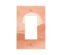 Placca per interruttore della luce minimalista con alba sopra le colline del deserto, copertura per piastra frontale a bilanciere singolo, 1 banda, decorazione per presa di casa, cucina, camera da