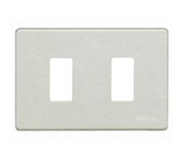 Placca per interruttori Bticino Magic 2 posti oxidal TIC503/2/X