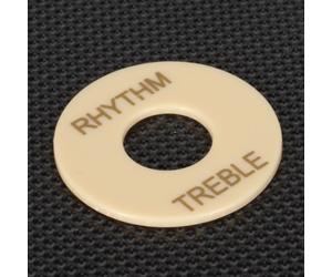 Placca per interruttori ritmici acuti per chitarra, color crema, parte di ricambio 33 mm di diametro