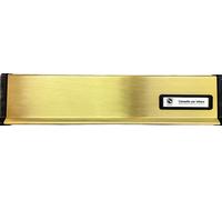 Placca Per lettere SILMEC Ottone lucido 90x376 mm.