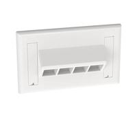 Placca per moduli keystone Panduit 4 porte bianco NK4HSFAWY