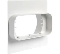 Placca per Passaggio a Muro da Tubo Tondo a Rettangolare First 120 mm x 60