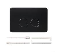 Placca per sciacquone doppio per sciacquone Geberit 01/10/20/30/50/60 e UP300/UP320, pezzo di ricambio per bagno moderno, colore bianco (nero)
