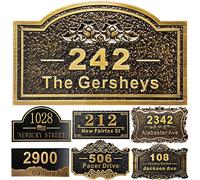 Placca personalizzata per l'indirizzo della casa 12" numeri fusi per l'esterno Nome della strada personalizzato Indirizzo segno piastra vintage per la cassetta postale porta camera classica parete