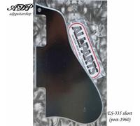 Placca Pickguard Style Gibson ES-335-45-55 Pantaloncini Nero 5ply Humbucker