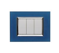 Placca Placche Plexi effetto Vetro Lucido compatibile con Biticino Living Light