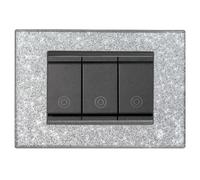 PLACCA PLACCHE VIMAR IDEA VARI COLORI COMPATIBILI 3 4 6 POSTI LEGNO METALLO