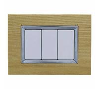PLACCA PLACCHETTA COMPATIBILE VETRO BTICINO MATIX SUPPORTO 3 4 6 MODULI TASTI