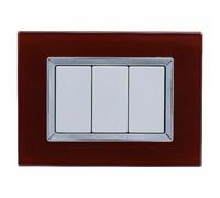 PLACCA PLACCHETTA COMPATIBILE VETRO BTICINO MATIX SUPPORTO 3 4 6 MODULI TASTI