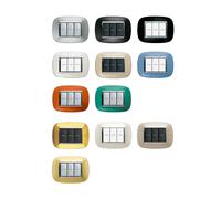 PLACCA PLACCHETTA PLACCHETTE COMPATIBILI PER SERIE AXOLUTE BTICINO COLORATE FORI