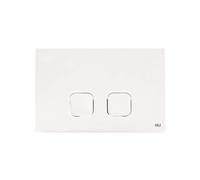 Placca plain dual bianca doppio scarico 070826 Oli