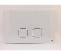 PLACCA PLAIN DUAL BIANCA PER CASSETTA AD INCASSO OLI 070826