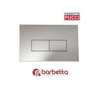 Placca di comando Pucci Eco Linea per cassette di scarico satinata 80130569