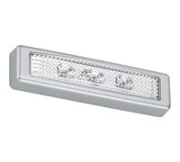 Placca Push in titanio 3 Led Titanio
