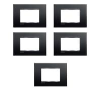 Placca Pezzi 5 Living Light Tecnopolimero LNA4803AR Antracite