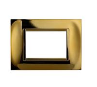 PLACCA QUADRATA 3P ORO LUCIDO