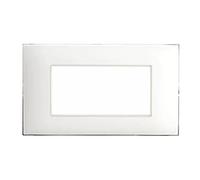 Placca Rettangolare 4 Moduli Young44 Bianco - AVE SPA 44PJ04B