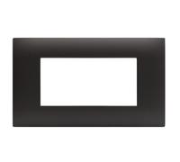 Placca Rettangolare 4 Moduli Young44 Tekla Grigio Scuro - AVE SPA 44PJ04GTK
