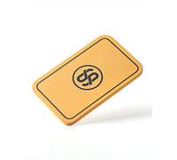 Placca rettangolare da poker Godel SLOWPLAY, confezione da 10 pezzi, placche professionali in stile europeo senza denominazione, composito ceramico da 34 grammi(giallo)