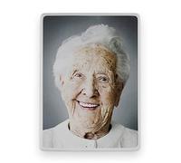 Placca rettangolare in porcellana ceramica per lapide 18 cm x 24 cm (7.09″ x 9.45″) - Foto ceramica commemorativa