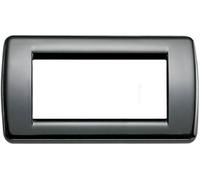 Vimar Idea 16754.11 Placca Rond 4 Moduli Nero