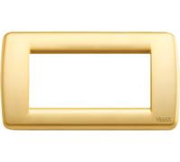 VIMAR - PLACCA IDEA RONDO' 4 MODULI ORO OPACO