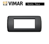Vimar Idea placca Rondò 6 moduli nero 16766.16