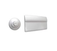 PLACCA ROSONE E BOTTONE BIANCO 7510 CASSETTA INCASSO RAME LT 10 PUCCI 80007510