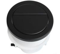 Placca rotonda in ABS per sciacquone, con doppio scarico, 72-80 mm, colore | Design a due pulsanti, completo e mezzo scarico, consente di risparmiare acqua, si adatta a fori da 72,5-80 mm