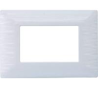 PLACCA SATINATA COMPATIBILE CON SERIE BTICINO MATIX 3-4-6 MODULI COLORI ASSORTITI (3 MODULI, BIANCO)