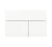 Placca scarico WC Todini Hidrobox Line doppio pulsante Bianco 14.15L
