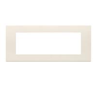 Placca sette moduli Vimar in tecnopolimero canapa Beige